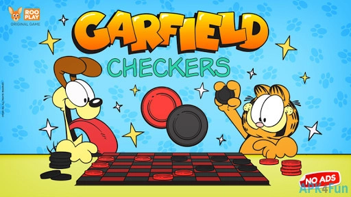 Garfield Checkers for Kids Screenshot Image