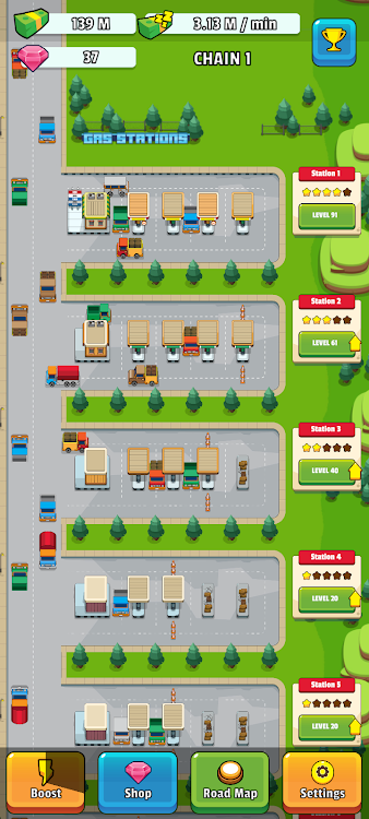 #1. Gas Stations - Idle Tycoon (Android) By: Zebra-Media Software