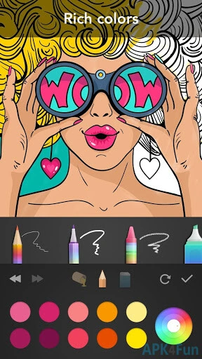 Girls Coloring Book Screenshot Image