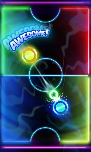 Glow Air Hockey Screenshot Image