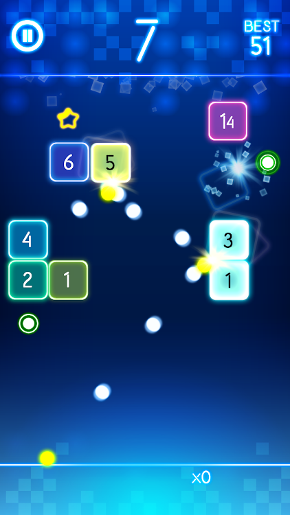 #4. Glow Balls - Bricks Breaker (Android) By: VVinner