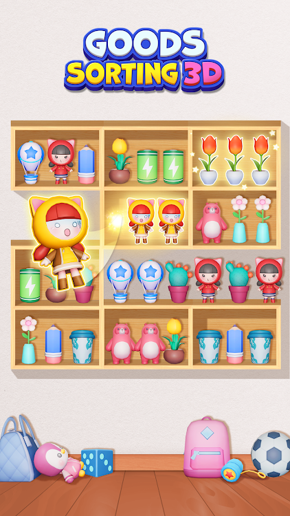 #1. Goods Sorting 3D: Match Master (Android) By: Sugame