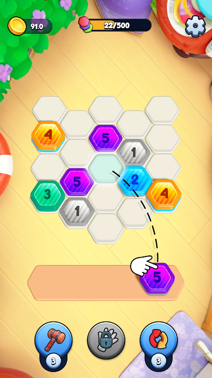 #1. Hexa Coin Sort Puzzle Game (Android) By: MadBull Studios