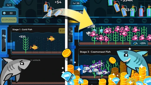 Idle Fish Aquarium Screenshot Image