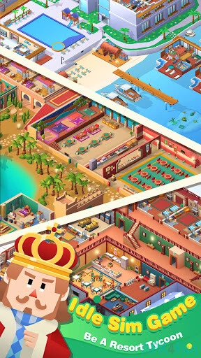 Idle Holiday Resort Tycoon Screenshot Image