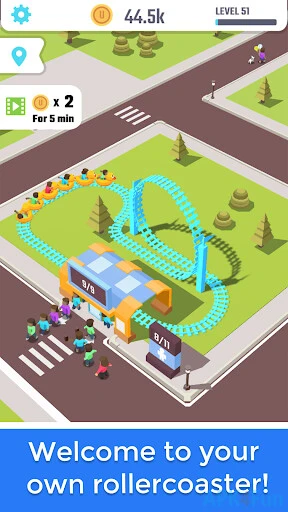 Idle Roller Coaster Screenshot Image