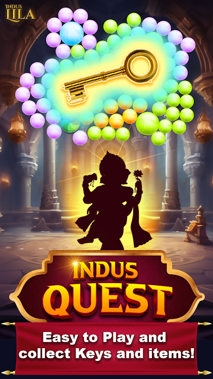 #1. Indus Quest Idols: Bubble game (Android) By: Induslila