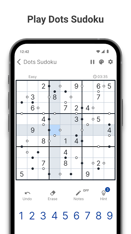 #1. Kropki Sudoku (Android) By: Brainbete