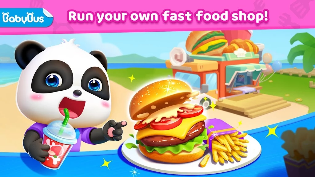 Little Panda's Fast Food Cook Screenshot Image