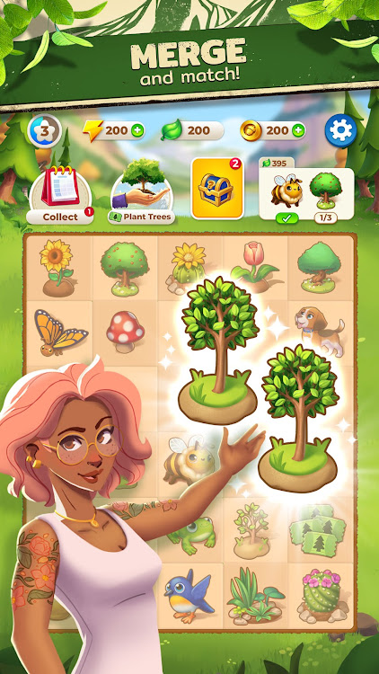 #1. Longleaf Valley: Merge Garden (Android) By: TreesPlease Games Ltd