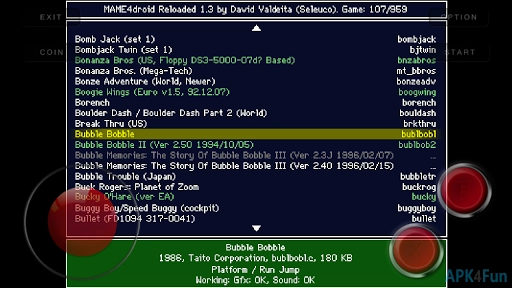 MAME4droid  (0.139u1) Screenshot Image