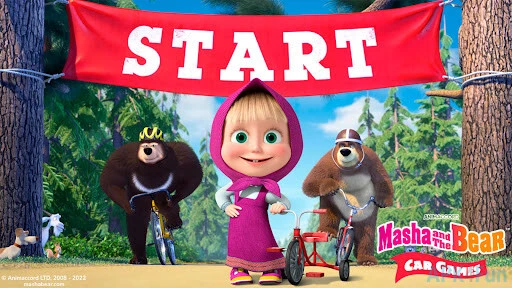 Masha and the Bear: Car Games Screenshot Image