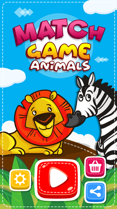 #1. Match Game - Animals (Android) By: Orange Studios Games