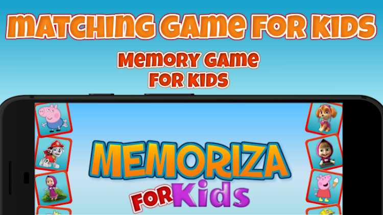 #1. Memory matching game for kids (Android) By: Game Kids App