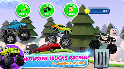 Monster Trucks Game for Kids 2 Screenshot Image