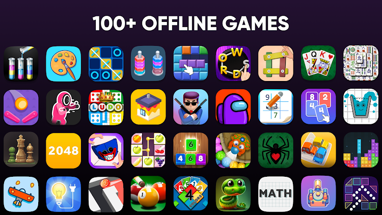 #1. Offline Games No WiFi Puzzles (Android) By: Fun Offline Games