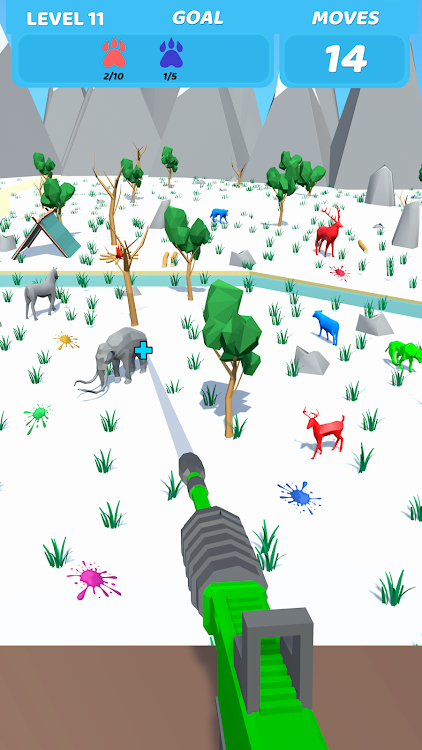 #1. Paint Ball Shooting : Animal (Android) By: Satisfying Games by Pantra Studios