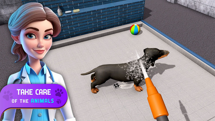 #1. Pet Shelter - Puppy Care Games (Android) By: AB Tech.