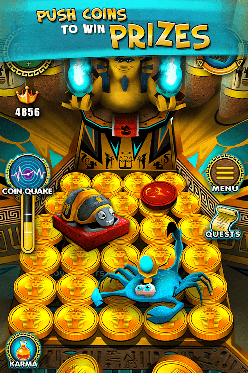 #1. Pharaoh Gold Coin Party Dozer (Android) By: Mindstorm Studios