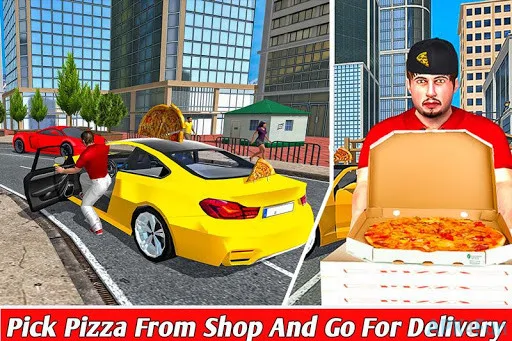 Pizza Delivery in Car Screenshot Image