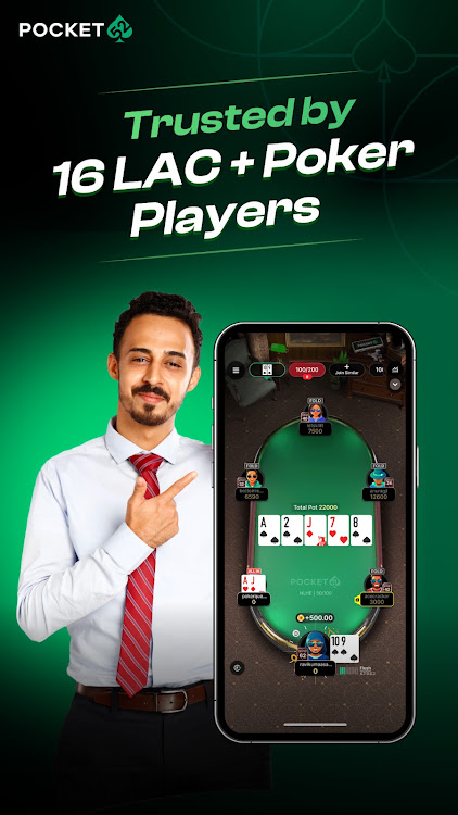 #1. Pocket52 Poker: Texas Holdem (Android) By: Online Poker Games