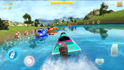 Powerboat Race 3D Screenshot Image