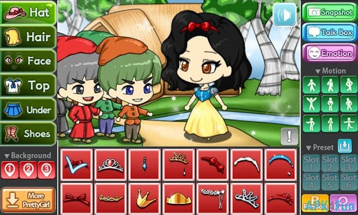 Pretty Girl's Snow White Style Screenshot Image