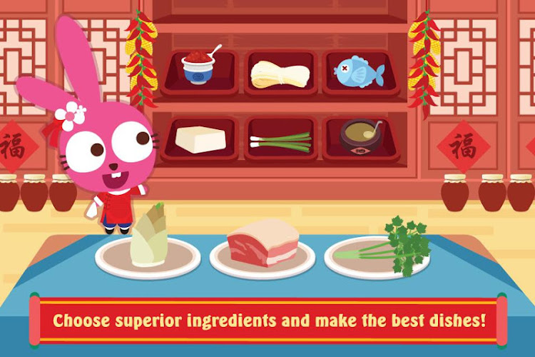 #1. Purple Pink Chinese Food (Android) By: Papo World