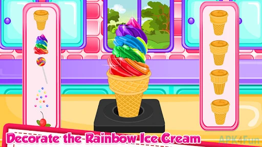 Rainbow Ice Cream Cooking Screenshot Image