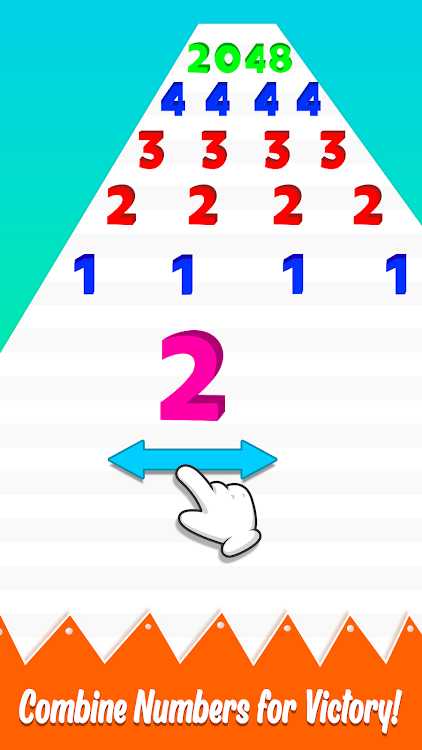 #1. Run and Merge Number games (Android) By: Treehouse Match Games