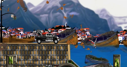 Smash Police Car - Outlaw Run Screenshot Image