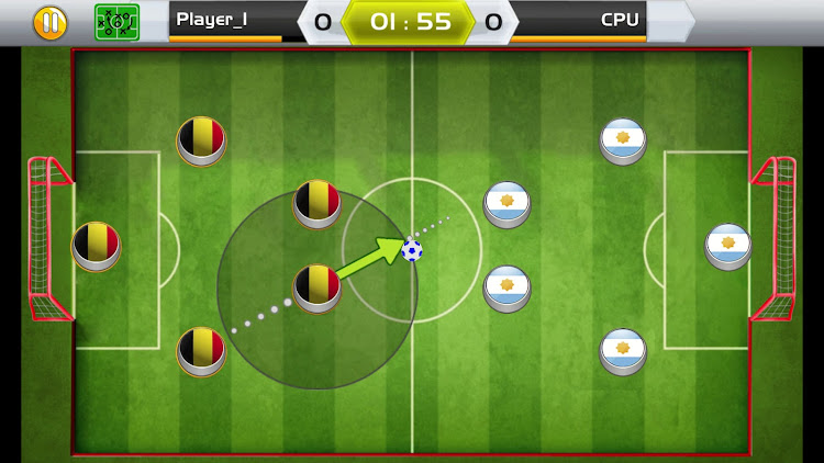 #1. Soccer Mania Striking (Android) By: Unikh Games