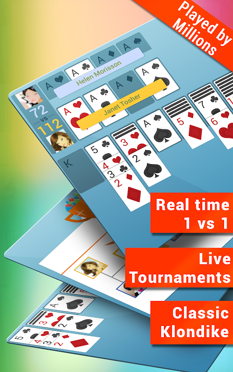 #4. Solitaire 3 Arena (Android) By: Garden City Games