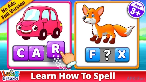 Spelling & Phonics Screenshot Image