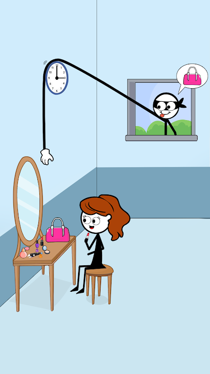 #1. Stick Robber: Brain Puzzle (Android) By: Happy Giggles