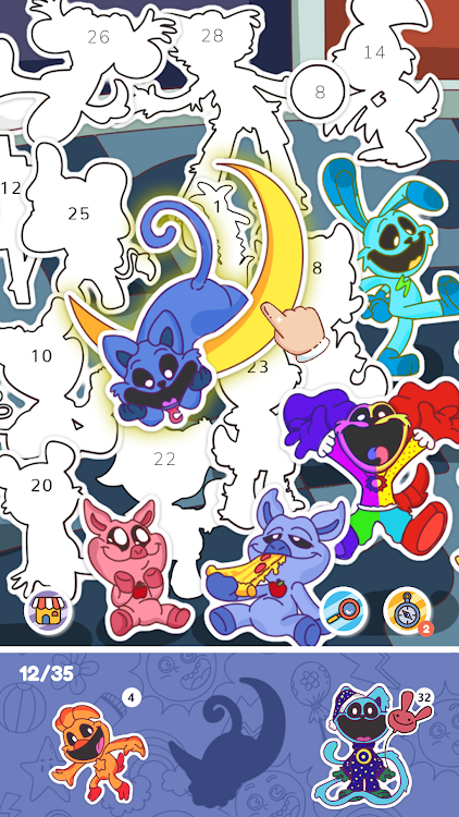 #1. Sticker By Number: Puzzle Game (Android) By: GPLAY JSC