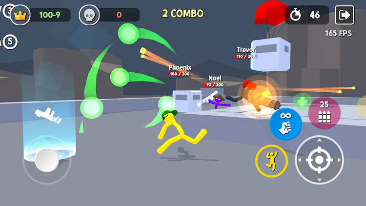 #6. Stickgrounds.io: Stickman Wars (Android) By: AZ GAMES MY