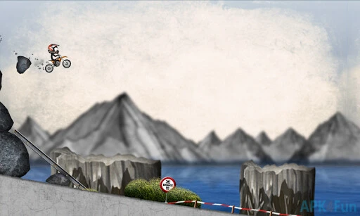 Stickman Downhill Motocross Screenshot Image