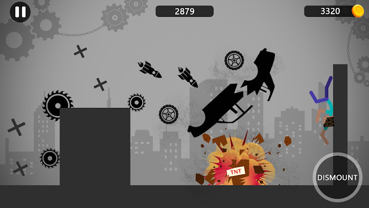 #1. Stickman Ragdoll Dismount Flip (Android) By: InfinityGames Studio