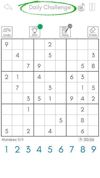 #1. Sudoku King® - Daily Puzzle (Android) By: Gametion