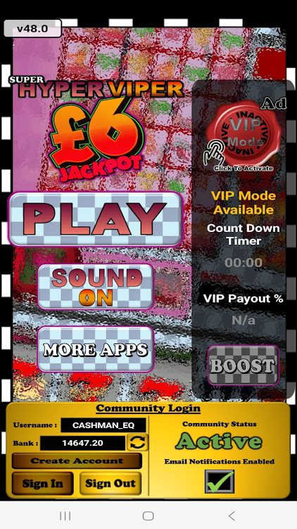 #1. Super Hyper Viper Classic Slot (Android) By: Cashman_eq