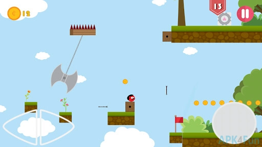 Super Red Jump Ball Mr Mustache Screenshot Image