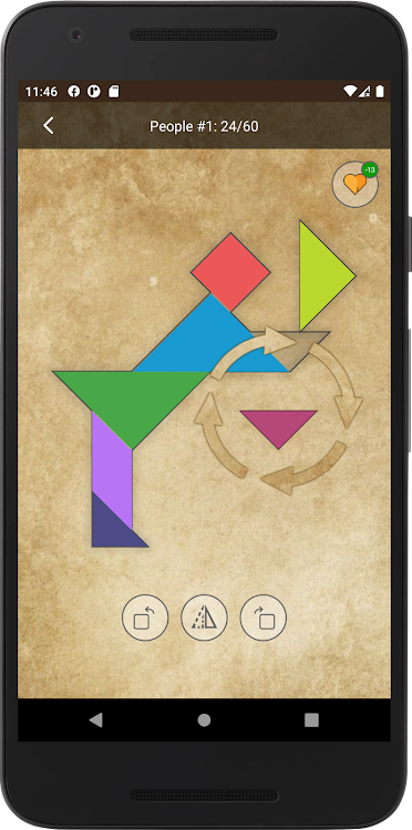 #1. Tangram FHD (Android) By: Green Ball Studio