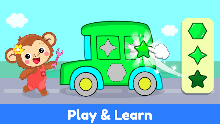 #1. Toddler Games for 2+ year Baby (Android) By: ElePant: Kids Learning Games for Toddlers & Baby