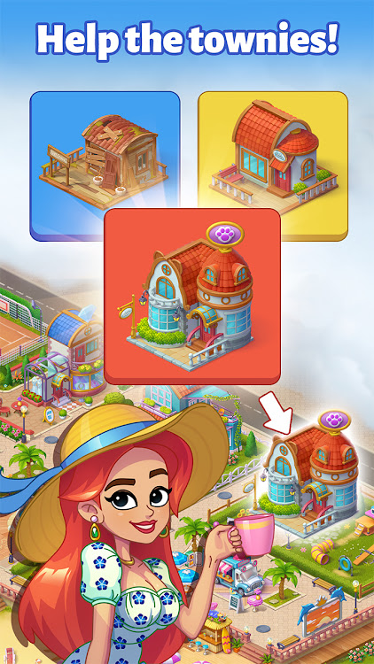 #1. Town Horizon: Merge It (Android) By: Jewel Loft