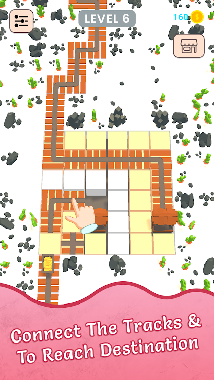 #1. Train Tracks Puzzle Adventure (Android) By: Incisive