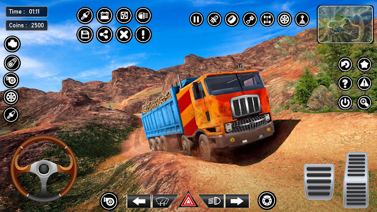 #1. Truck Driving Game Euro Truck (Android) By: Universal Arts