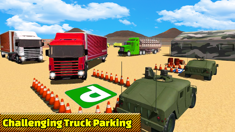 #1. Truck Parking Truck Games (Android) By: skylinkgames