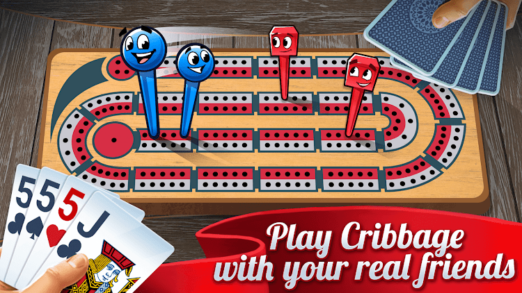 #1. Ultimate Cribbage: Card Board (Android) By: WildCard Games