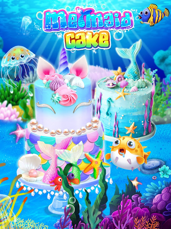 #1. Unicorn Mermaid Cake (Android) By: Kid Kitchen Fun Media